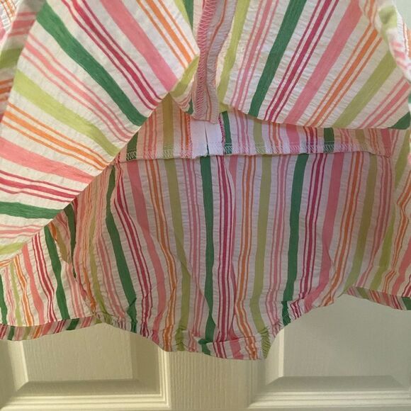 Gymboree Spring Fun Striped Seersucker Corsage Romper Size 3T NWT - Picture 9 of 9